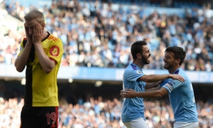Man City trút giận kinh hoàng, Watford thảm bại 8-0 Man City trút giận kinh hoàng, Watford thảm bại 8-0