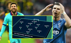 ĐHTB Champions League lượt 1: Ronaldo, Messi vắng mặt ĐHTB Champions League lượt 1: Ronaldo, Messi vắng mặt