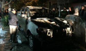Xe Ford Ranger bốc cháy trong đêm - mới lưu hành được 9 tháng! Xe Ford Ranger bốc cháy trong đêm - mới lưu hành được 9 tháng!