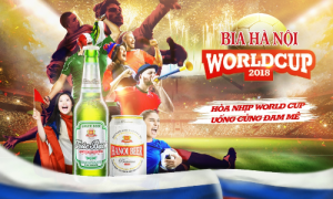 Bia Hà Nội đồng hành cùng Worldcup 2018 với chương trình khuyến mãi “ Khui Là Trúng” Bia Hà Nội đồng hành cùng Worldcup 2018 với chương trình khuyến mãi “ Khui Là Trúng”
