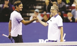 Tỷ phú Bill Gates làm đồng đội của Federer để đối đầu Nadal Tỷ phú Bill Gates làm đồng đội của Federer để đối đầu Nadal