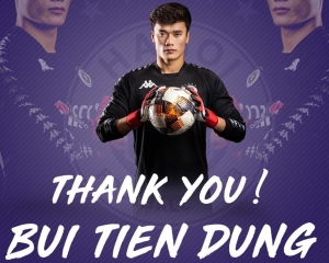 Hanoi FC goalkeeper Bui Tien Dung officially leaves for Ho Chi Minh City FC Hanoi FC goalkeeper Bui Tien Dung officially leaves for Ho Chi Minh City FC