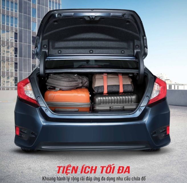 Khoang hành lý xe Honda Civic