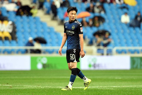 Xuân Trường không để lại nhiều dấu ấn tại Incheon. Ảnh: Osen Xuân Trường, Incheon United, Văn Hậu, Heerenveen, tuyển thủ quốc gia