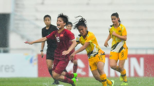 Các cô gái U19 nữ Australia phải rất vất vả mới đánh bại được U19 nữ Việt Nam. Ảnh: AFC kết quả U19 nữ Việt Nam vs U19 nữ Australia, link xem U19 nữ Việt Nam vs U19 nữ Australia, U19 nữ VN