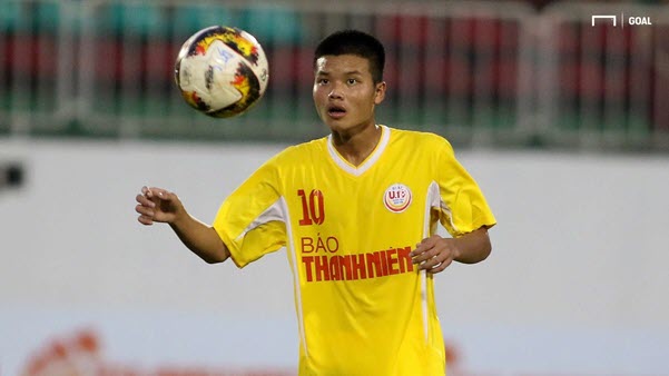 Nguyễn Văn Tùng gây ấn tượng mạnh ở đội trẻ Hà Nội. Ảnh: Goal nguyen van tung u19 viet nam