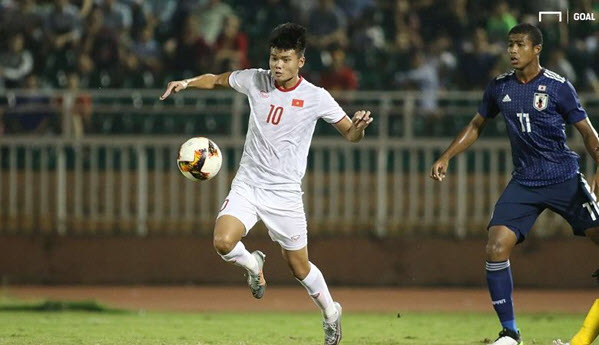 Nguyễn Văn Tùng giờ đã là sự lựa chọn số 1 cho vị trí tiền đạo của U19 Việt Nam. Ảnh: Goal nguyen van tung u19 viet nam
