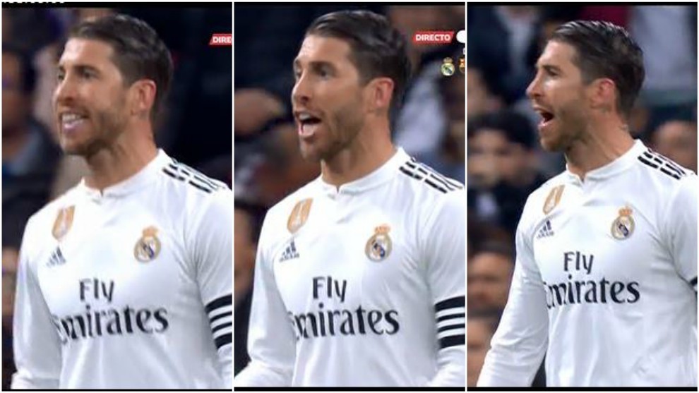 Ramos động viên các đồng đội Real 0-3 Barca, Real MAdrid 0-3 Barcelona, Suarez, Ramos, kết quả Real vs Barca, tỷ số Real vs Barca