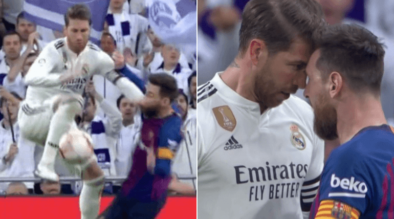Ramos chơi xấu với Messi Ramos chơi xấu Messi, Real 0-1 Barca, Ramos chơi xấu, Messi nổi giận, Ramos, Messi, Real, Barca, Ramos đánh Messi, REal thua Barca
