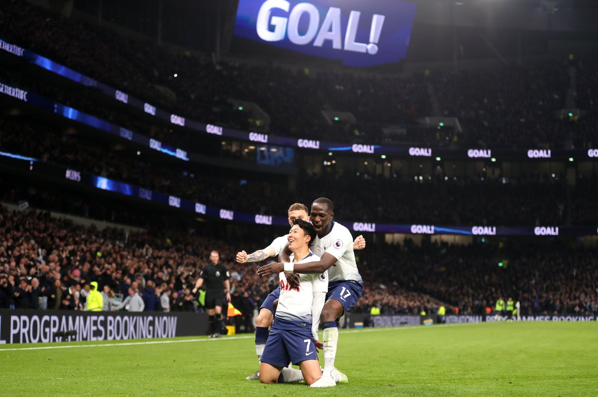 Khoảnh khắc lịch sử của Tottenham kết quả ngoại hạng anh, kết quả tottenham vs crystal palace, tottenham 2-0 crystal palace, tottenham, svđ mới, sân vận động mới, son heung-min