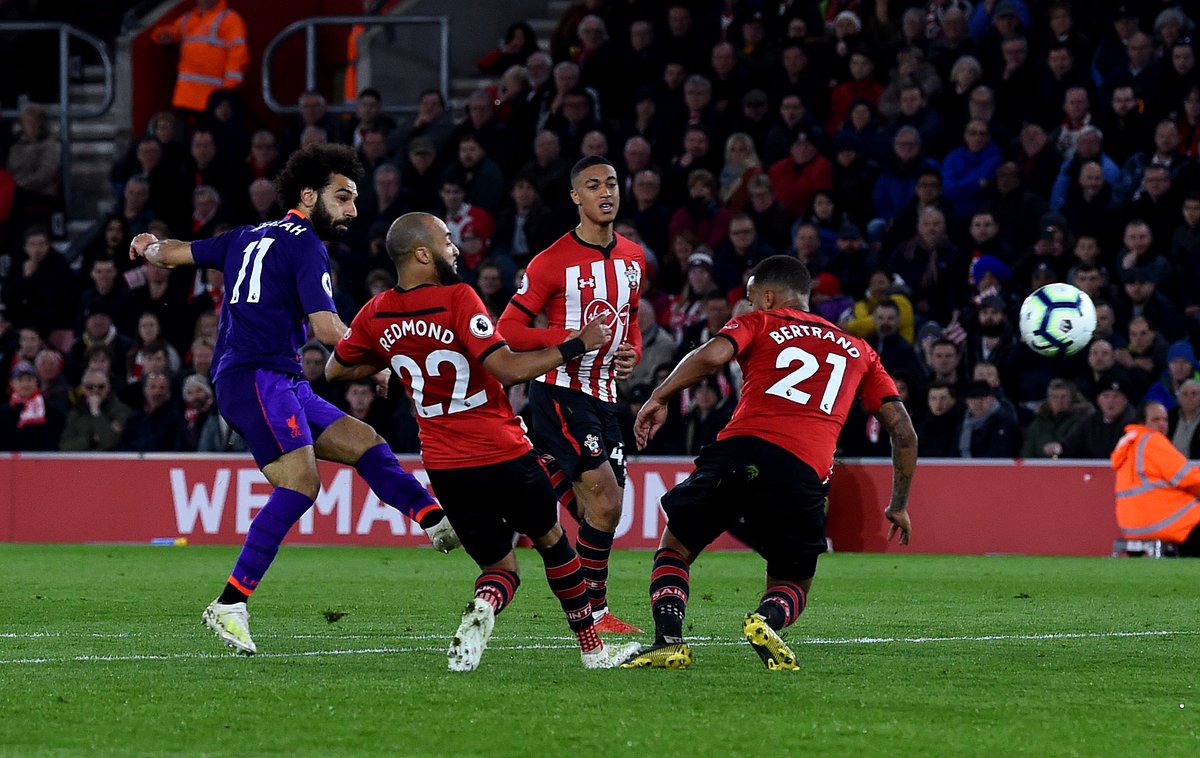 Salah ghi bàn thắng quý giá cho Liverpool Salah, salah vượt torres, salah ghi bàn, salah cán mốc 50 bàn thắng, liverpool, ngoại hạng anh, southampton 1-3 liverpool