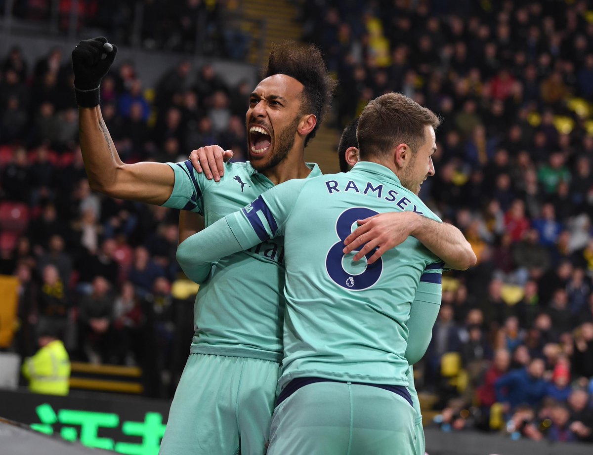 Aubameyang tự tin trong cuộc đua Chiếc giày Vàng Premier League watford vs arsenal, watford 0-1 aresnal, kết quả ngoại hạng anh, vua phá lưới ngoại hạng anh, ngoại hạng anh, aubameyang
