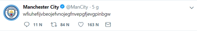 Twitter chính thức của Man City đã 'cạn lời' man city 4-3 tottenham, champions league, tứ kết c1, tứ kết champions league, VAR, man city vs tottenham