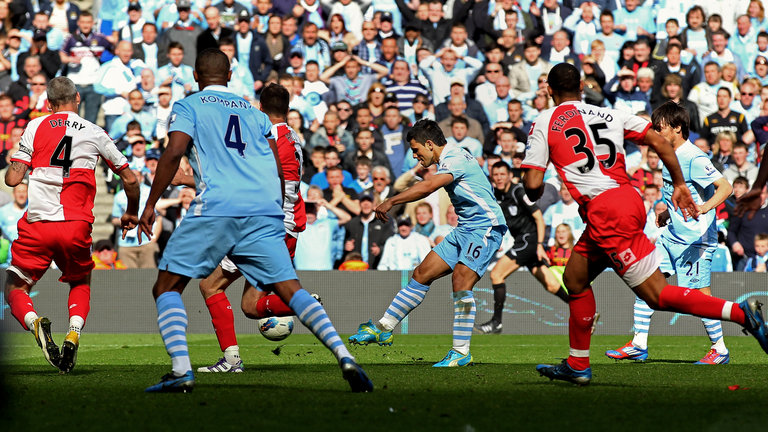 Bàn thắng quý như vàng của Sergio Aguero ngoại hạng anh, man city vô địch, man city, aguero, man city vs qpr, man city 3-2 qpr, mu, man utd, Premier league 2012