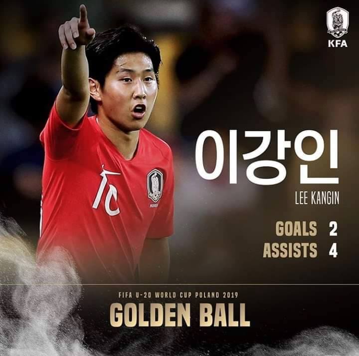 Lee Kang-in sánh vai với Lionel Messi u20 hàn quốc, sao trẻ hàn quốc, u20 world cup, quả bóng vàng, messi, lee kang-in, u20 hàn quốc vs u20 ukraina