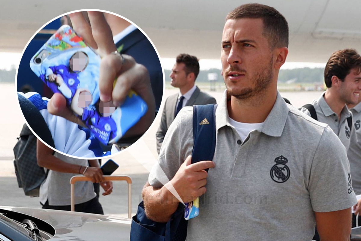 Chiếc ốp ĐT của Eden Hazard hazard, chelsea, real madrid, hazard dùng ốp đt chelsea, eden hazard, cựu sao chelsea
