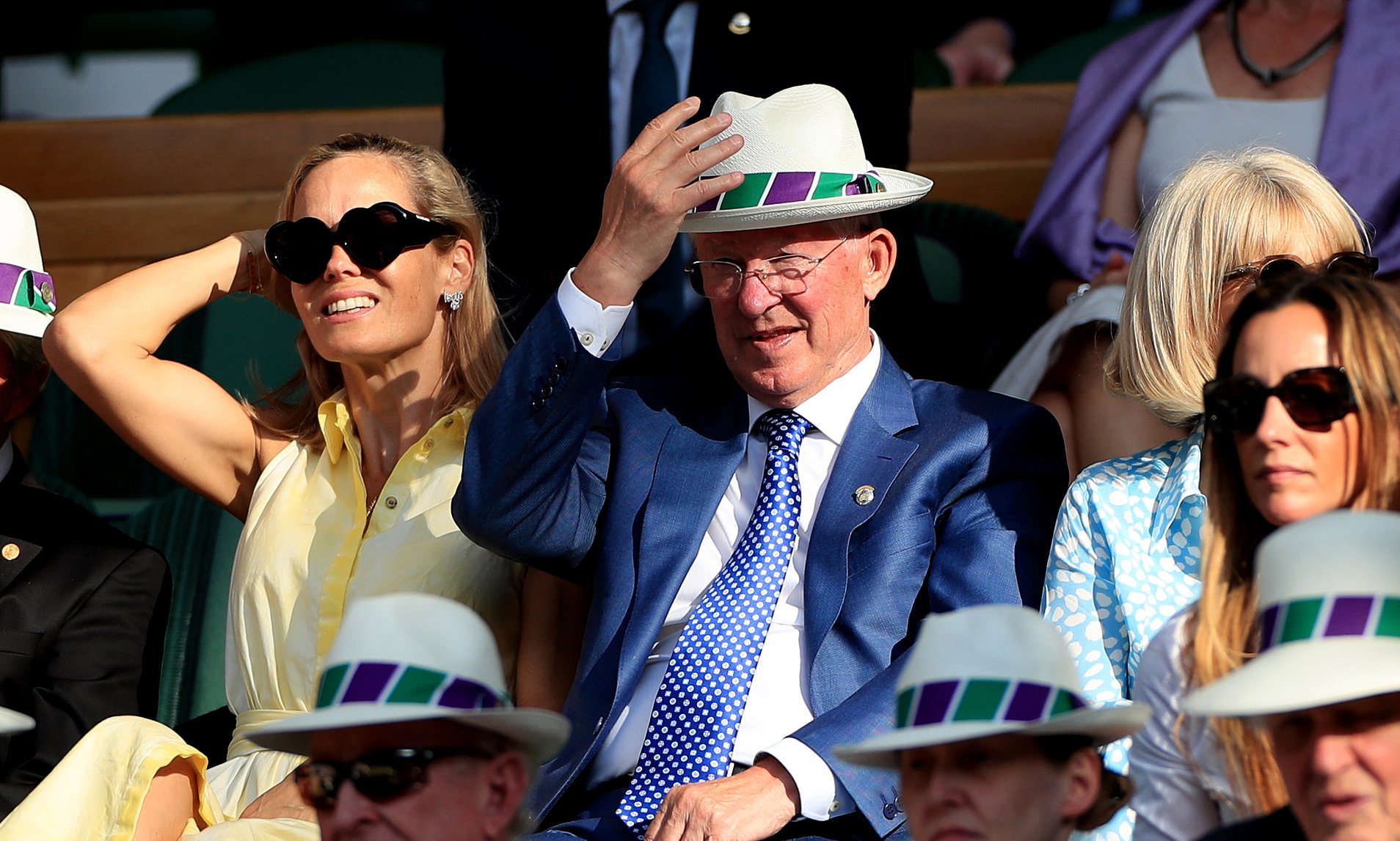 Sir Alex xuất hiện ở hàng ghế VIP Federer vs Nadal, Sir Alex, Beckham, Wimbledon, Federer, Nadal, quần vợt, tennis