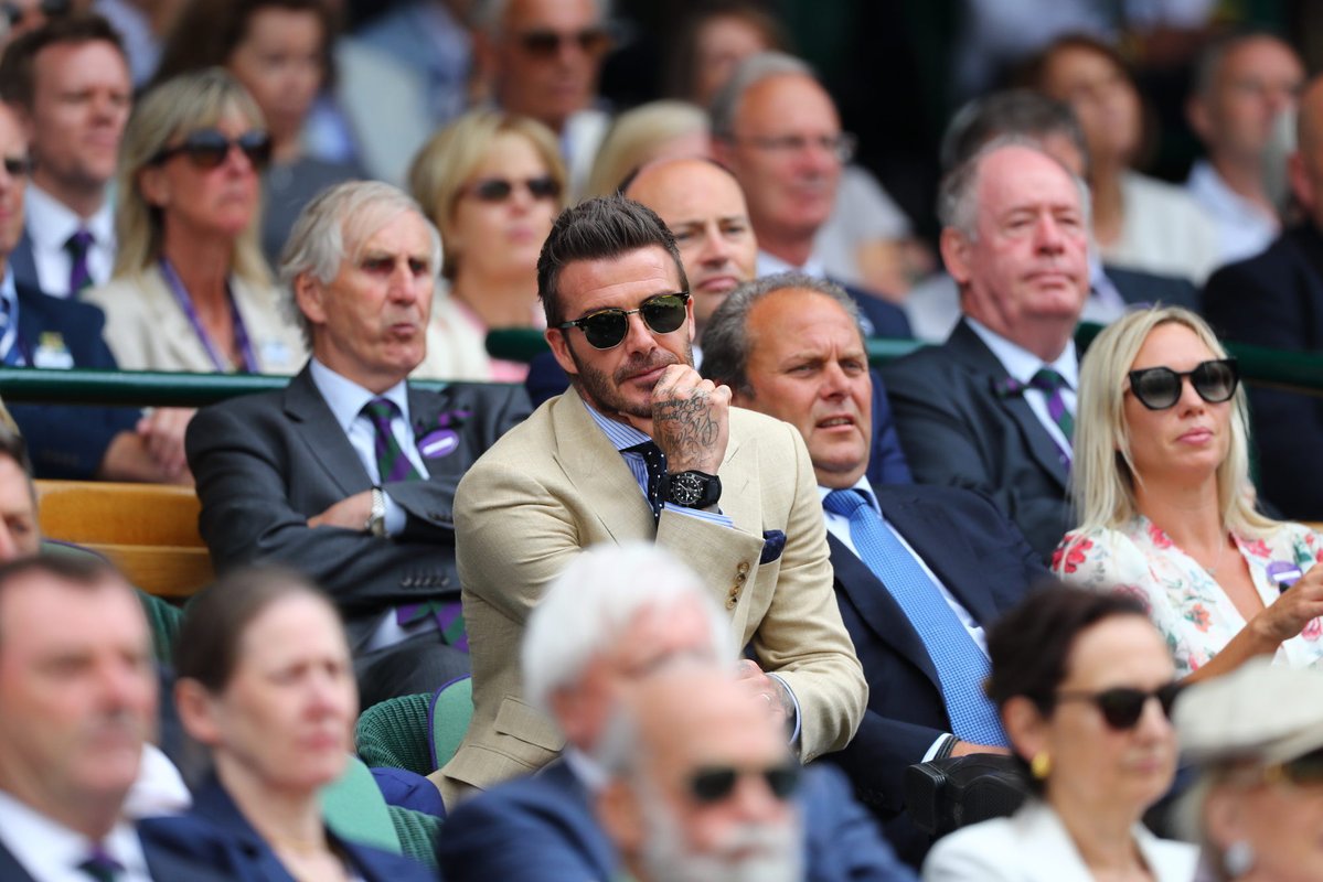 David Beckham Federer vs Nadal, Sir Alex, Beckham, Wimbledon, Federer, Nadal, quần vợt, tennis