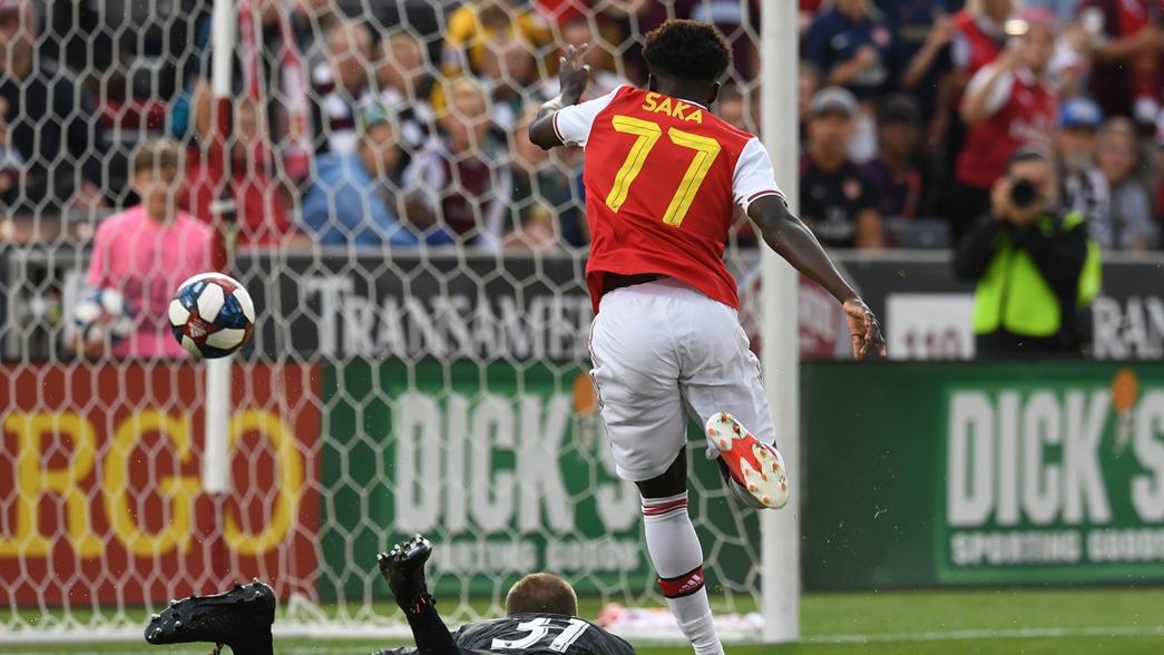 Saka mở tỷ số sớm cho Arsenal Kết quả Colorado vs Arsenal, highlight arsenal, arsenal, arsenal vs colorado, arsenal giao hữu, highlight Colorado vs Arsenal