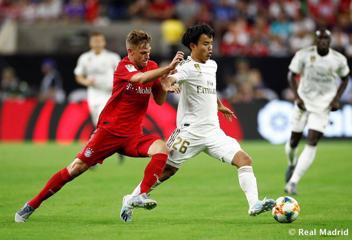 Takefusa Kubo có tương lai hứa hẹn ở sân Bernabeu. Ảnh: Real Madrid Messi Nhật Bản, Kubo, Takefusa Kubo, Messi Nhật, Real Madrid, Messi Nhật Bản ra mắt Real, ICC 2019, Real vs Bayern