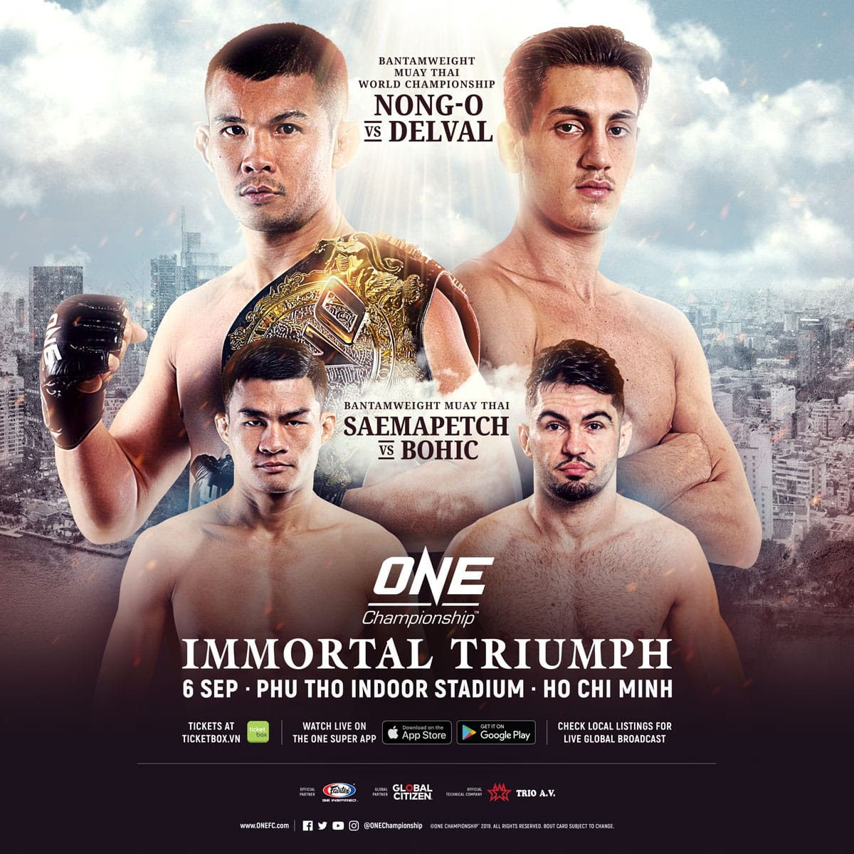 ONE Championship lần đâu tiên được tổ chức tại Việt Nam vào tháng 9 tới ONE Championship, giá vé ONE Championship, cách mua vé xem ONE Championship tại Việt Nam, ONE Việt Nam,