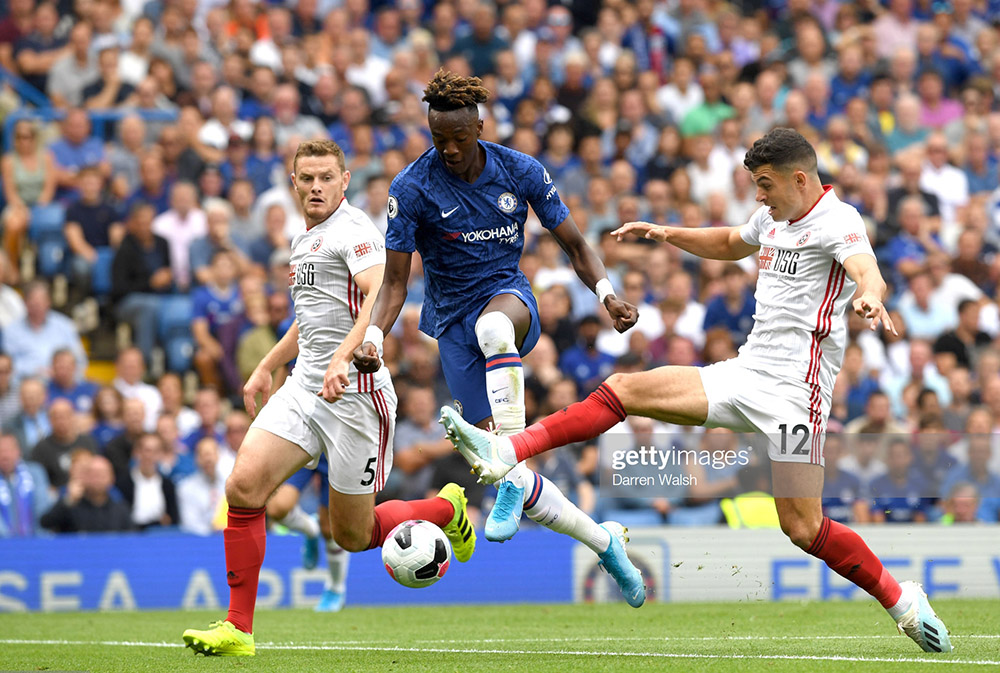 Tammy Abrahm mở tỷ số cho Chelsea. Ảnh: Getty trực tiếp Chelsea vs Sheffield, Chelsea vs Sheffield, chelsea, trực tiếp Ngoại hạng Anh, link xem Chelsea vs Sheffield