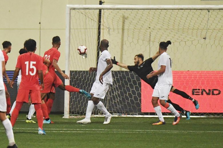 Singapore xuất sắc đánh bại Palestine. Ảnh: The Straits Times vòng loại World Cup 2022, World Cup 2022, VL World Cup 2022, Đông Nam Á, Thái Lan, Indonesia, Singapore