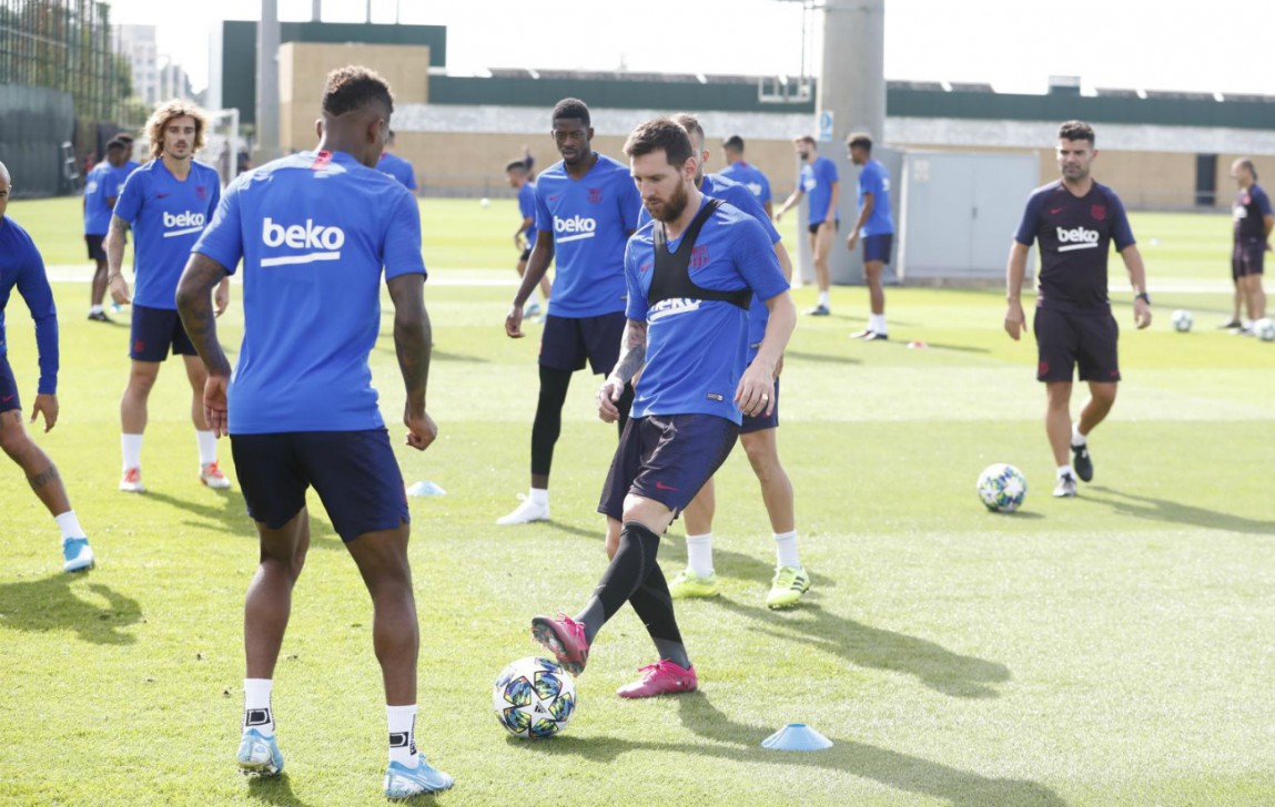 Messi đã trở lại luyện tập cùng các đồng đội. Ảnh: Daily Star Trực tiếp Dortmund vs Barca, trực tiếp Cúp C1, Trực tiếp Champions League, Dortmund, Barca, link xem Dortmund vs Barca, Barcelona