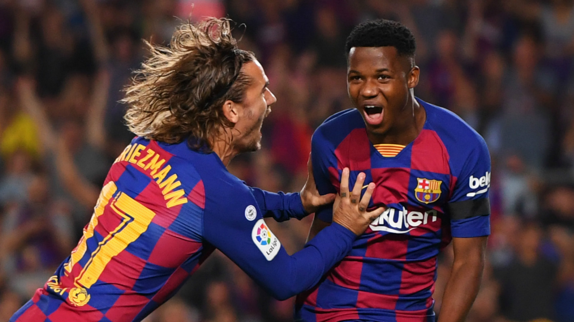 Ansu Fati tăng giá chóng mặt trên TTCN. Ảnh: AS truyền nhân Messi, Barca, Messi, Barcelona, Ansu Fati, chuyển nhượng