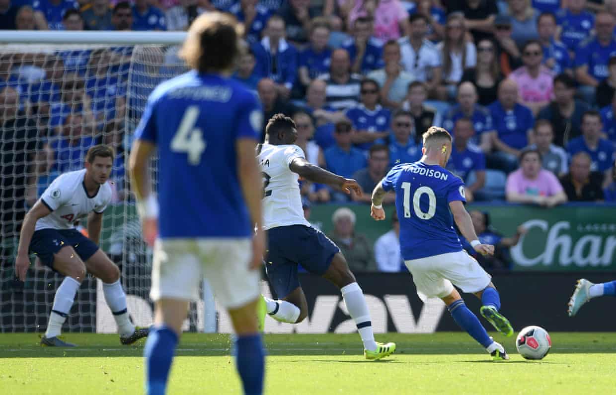 Maddison là ngôi sao của trận đấu này. Ảnh: The Guardian Kết quả Leicester vs Tottenham, kết quả Ngoại hạng Anh, Leicester vs Tottenham, Leicester, Tottenham, Ngoại hạng Anh