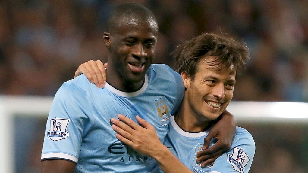 Bộ đôi Toure - Silva từng là linh hồn của Man City. Ảnh: Internet ngoại hạng anh, đội hình hay nhất Ngoại hạng Anh, cầu thủ xuất sắc nhất ngoại hạng anh, MU, Chelsea, Man City