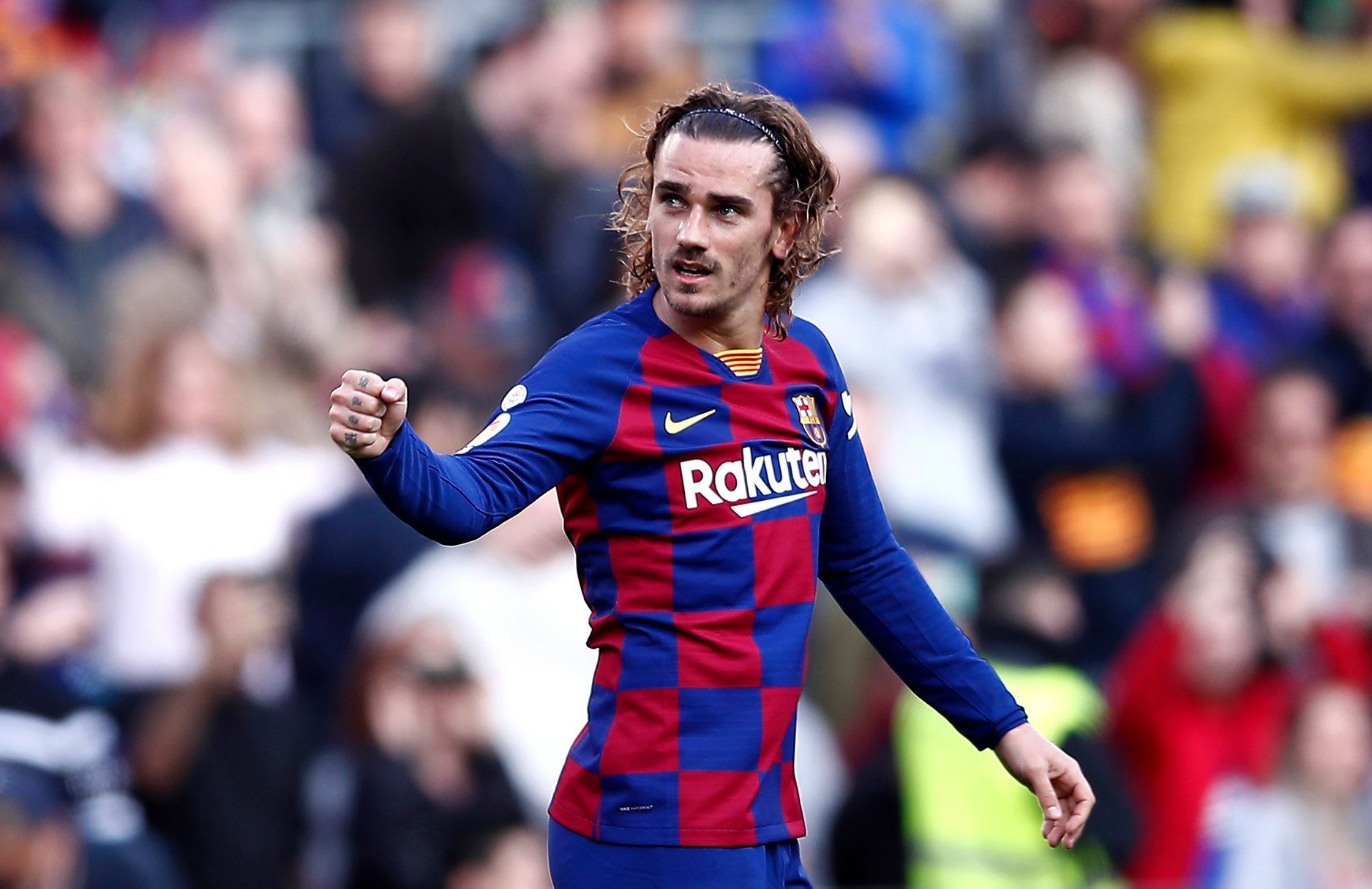 Griezmann mở tỷ số cho Barca. Ảnh: Internet Griezmann
