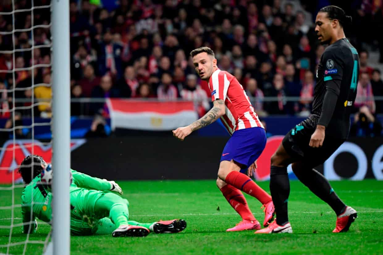 Saul mở tỷ số cho Atletico Madrid. Ảnh: Internet saul