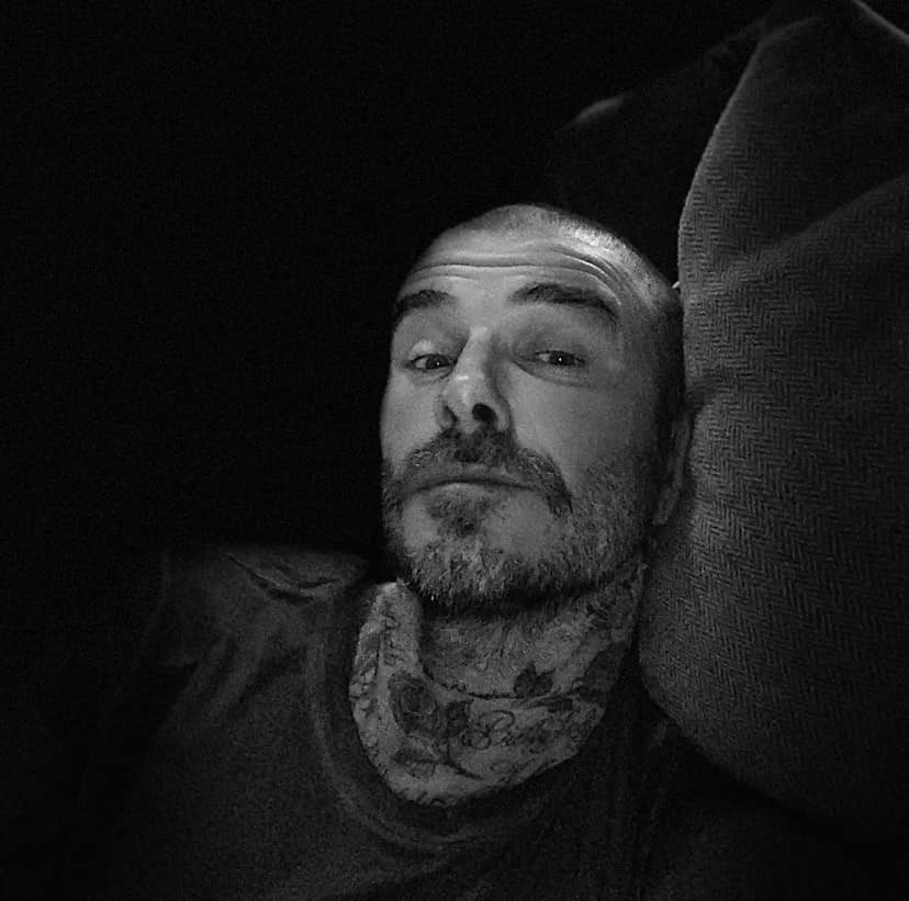 Kiểu đầu mới của David Beckham. (Ảnh: Internet) Beckham