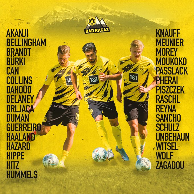 Sancho được điền tên vào danh sách triệu tập của Dortmund dự tập huấn ở Thụy Sĩ (Ảnh: Internet) sancho