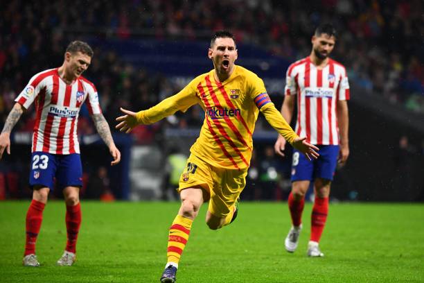 Phong độ chói sáng của Messi. Ảnh: AFP Griezmann bi che nhao