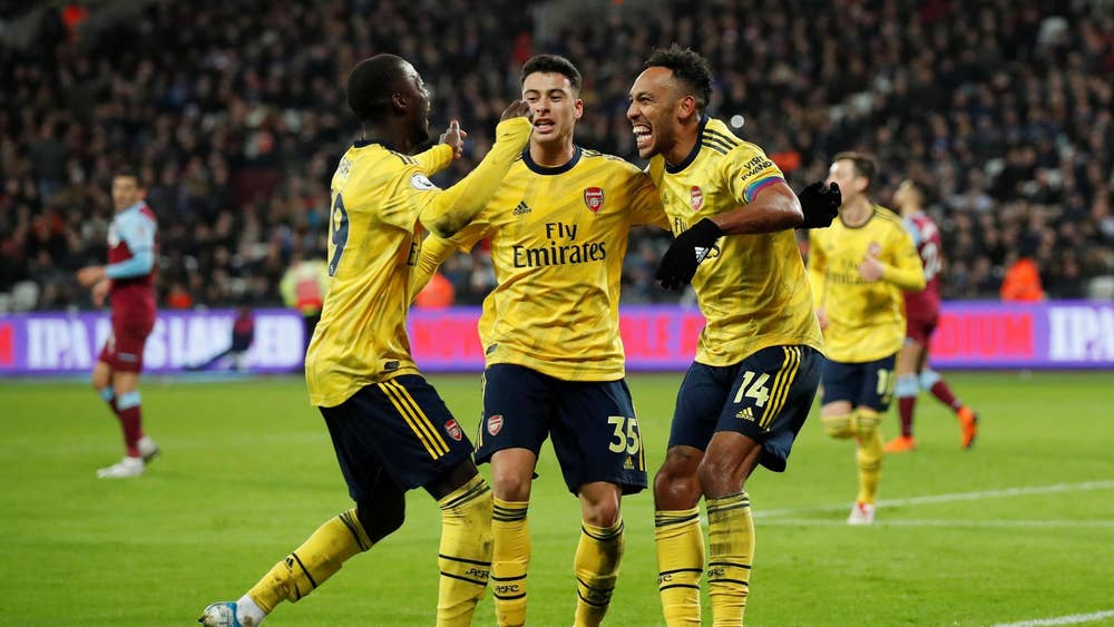 Pháo thủ đã tìm lại cảm giác chiến thắng. Ảnh: Getty liege vs Arsenal