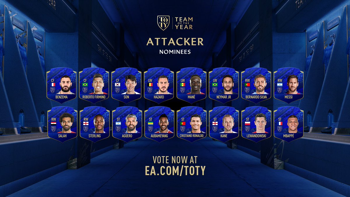 Những ứng viên cho hàng tiền đạo. Ảnh: EA Sport fifa 55 ung vien