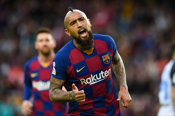 Vidal đã nổ súng ở trận này. Ảnh: getty ket qua barca alaves