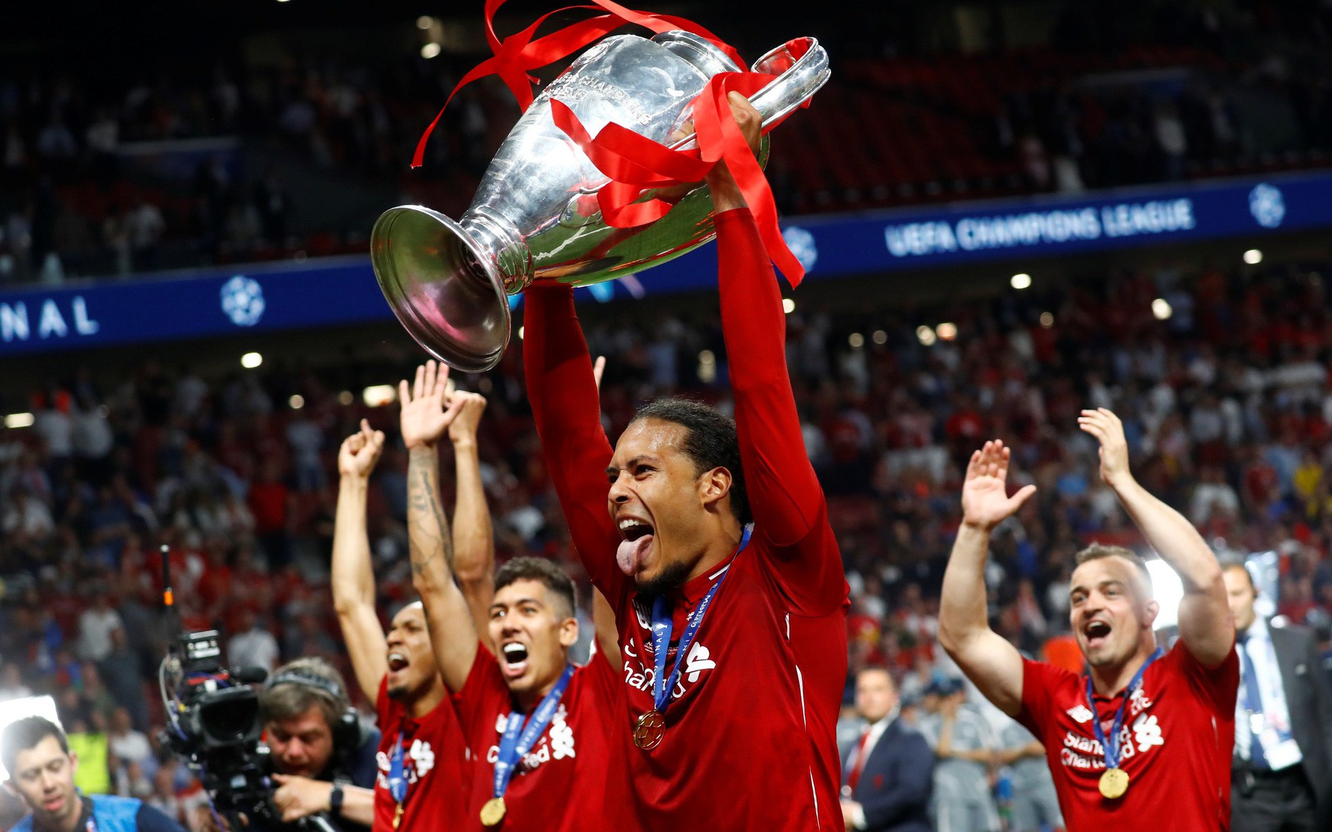 Liverpool lên ngôi tại C1 2018/19. Ảnh: UEFA cho doi bong da 2020