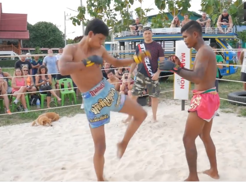 Thiếu niên trẻ tuổi (trái) vs võ sĩ MMA (phải). Ảnh: ScreenShots vo thuat