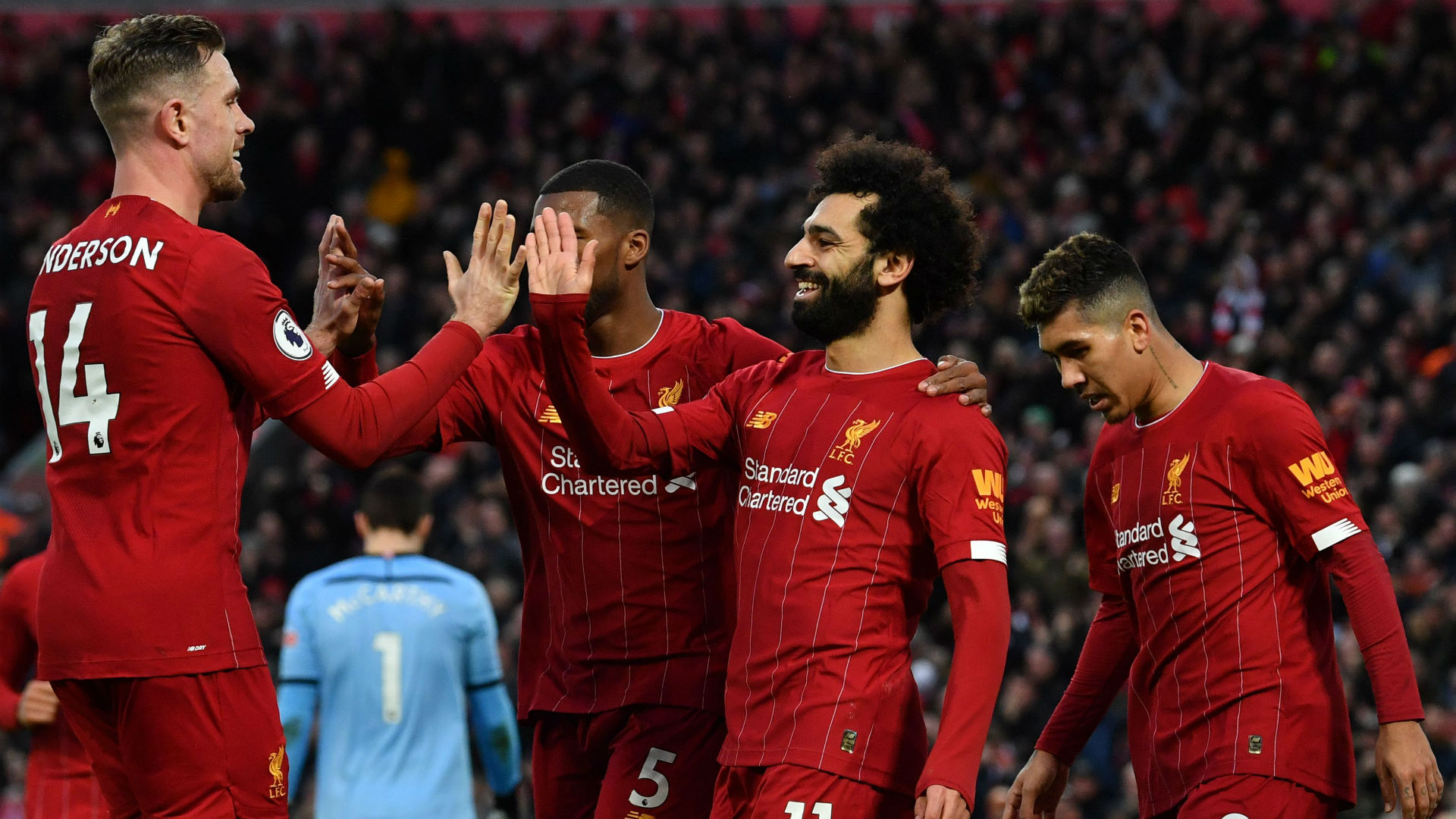 Liverpool lập hàng loạt kỉ lục ngày vô địch. Ảnh: Getty liverpool