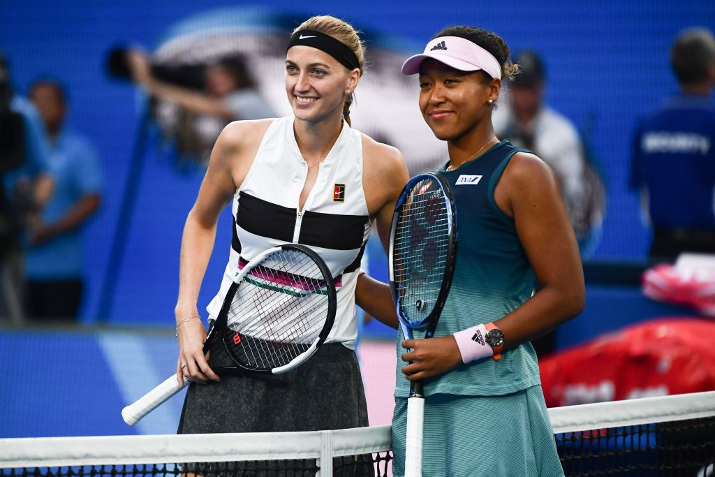 Kvitova (trái) và Osaka trước trận đấu Úc mở rộng, Chung kết Australian Open, Naomi Osaka, Petra Kvitova, tin tức quần vợt, tin tức tennis, Osaka vs Kvitova, kết quả tennis, tỷ số tennis