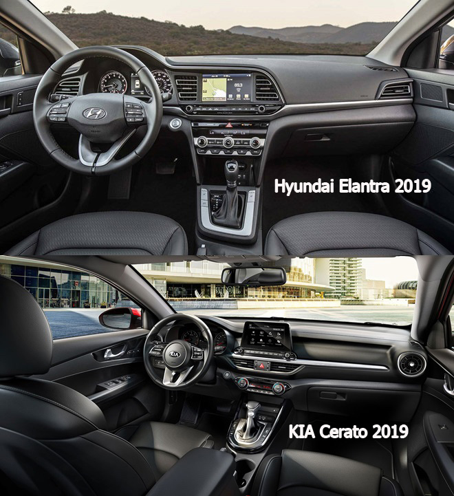 So sánh KIA Cerato 2019 với Hyundai Elantra 2019, So sánh xe, So sánh KIA Cerato 2019,