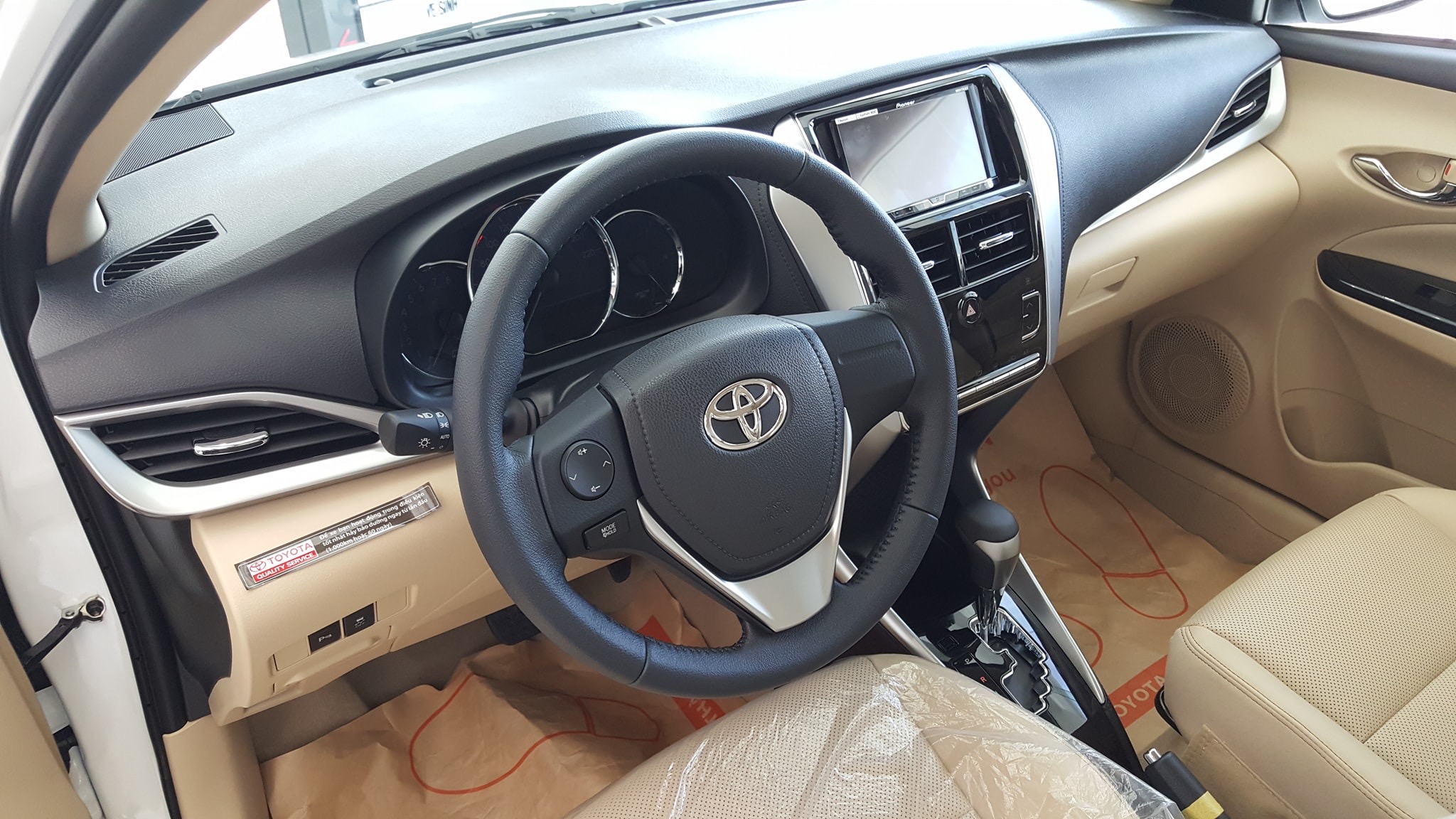 Phần nội thất xe Toyota Vios 2020