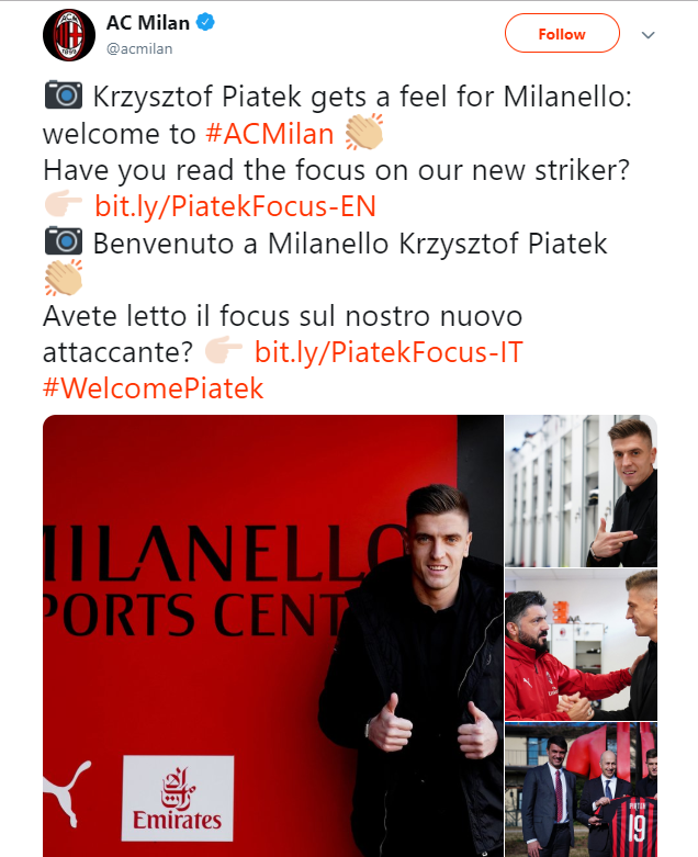 Piatek chính thức đến AC Milan chuyển nhượng, tin chuyển nhượng, chuyển nhượng hôm nay, chuyển nhượng mu, chuyển nhượng barca, tin cn