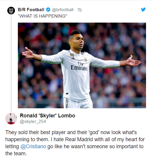 NHM CR7 cho rằng Real phải trả giá vì bán Ronaldo Ronaldo, fan ronaldo, NHM ronaldo, CĐV Ronaldo, cristiano Ronaldo, fan ronaldo troll,
