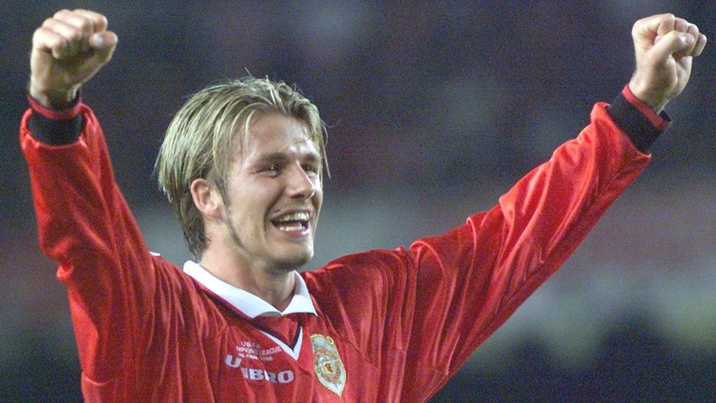 Beckham là người hùng của MU năm 99 Beckham, David Beckham, Beckham MU, beckham trở lại MU, mu, man utd, champions League, Champions league 99,