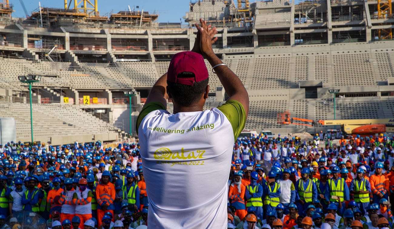 Qatar hoàn thành 200 triệu giờ lao động World Cup 2022, qatar, vòng loại world cup 2022, world cup, world cup qatar, world cup 2022 qatar, vòng loại world cup