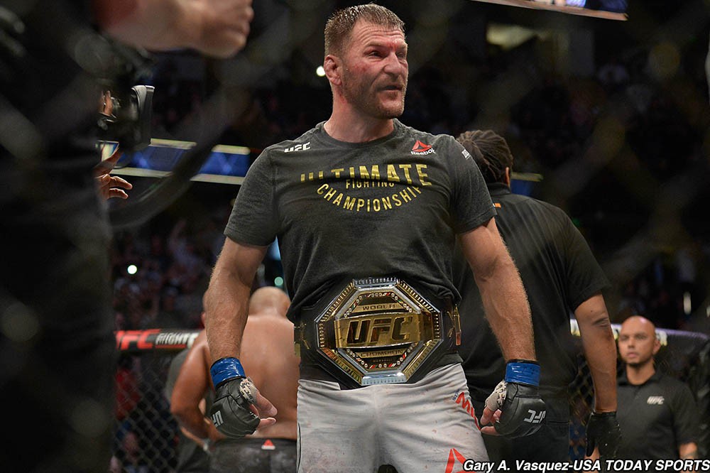 Miocic phục thù thành công để giành đai vô địch. Ảnh: Today Sport ufc, Stipe Miocic, Daniel Cormier, võ, vô địch ufc, hạng nặng ufc, đánh võ, tay đấm ufc, knock out, võ thuật,